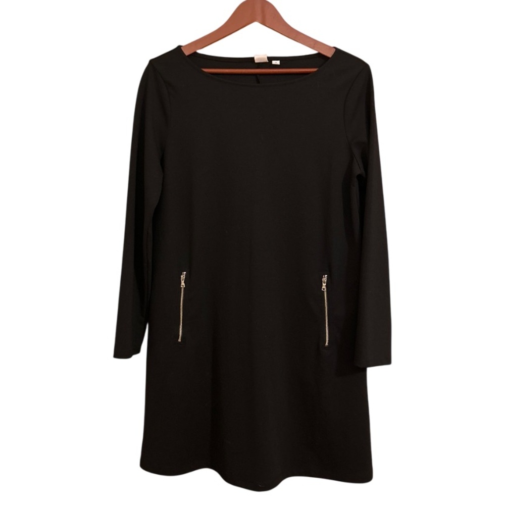 NWOT GAP Long Sleeve A-Line Dress with Zip-Pockets - Size M